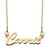 Polished Script Nameplate Necklace in 18k Gold over Sterling Silver 18"-11 at PalmBeach Jewelry