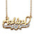 Diamond Accent Heart Nameplate Necklace in 18k Gold over Sterling Silver 18"-11 at PalmBeach Jewelry