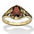 Oval-Cut Genuine Garnet Vintage-Style Ring 1.40 TCW Yellow Gold-Plated-11 at PalmBeach Jewelry