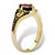 Oval-Cut Genuine Garnet Vintage-Style Ring 1.40 TCW Yellow Gold-Plated-12 at PalmBeach Jewelry