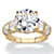 Round Cubic Zirconia Engagement Ring 7.52 TCW in 18k Yellow Gold over Sterling Silver-11 at PalmBeach Jewelry