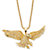 Men's Round Cubic Zirconia Eagle Pendant Necklace 1 TCW Gold-Plated 20"-11 at PalmBeach Jewelry