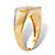 Round Diamond Men's Multi-Row Diagonal Grid Ring 1/5 TCW in Solid 10k Yellow Gold-12 at PalmBeach Jewelry