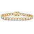 Round Cubic Zirconia Tennis Bracelet 27.44 TCW Yellow Gold-Plated 7 1/2"-11 at PalmBeach Jewelry
