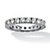 2 TCW Round Cubic Zirconia Eternity Band in Sterling Silver-11 at PalmBeach Jewelry
