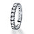 2 TCW Round Cubic Zirconia Eternity Band in Sterling Silver-12 at PalmBeach Jewelry