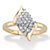 Round Diamond Marquise Shape Cluster Ring 1/3 TCW in Solid 10k Yellow Gold-11 at PalmBeach Jewelry