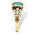 Oval-Cut Simulated Birthstone Filigree Ring in 14k Gold over Sterling Silver-12 at PalmBeach Jewelry