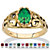 Oval-Cut Simulated Birthstone Filigree Ring in 14k Gold over Sterling Silver-105 at PalmBeach Jewelry