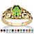Oval-Cut Simulated Birthstone Filigree Ring in 14k Gold over Sterling Silver-108 at PalmBeach Jewelry