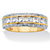 Princess-Cut Cubic Zirconia Eternity Band 4.17 TCW in 14k Yellow Gold over Sterling Silver-11 at Direct Charge presents PalmBeach