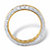 Princess-Cut Cubic Zirconia Eternity Band 4.17 TCW in 14k Yellow Gold over Sterling Silver-12 at PalmBeach Jewelry