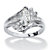 Marquise-Cut Cubic Zirconia Engagement Anniversary Ring 1.03 TCW in Silvertone-11 at PalmBeach Jewelry