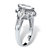 Marquise-Cut Cubic Zirconia Engagement Anniversary Ring 1.03 TCW in Silvertone-12 at Direct Charge presents PalmBeach
