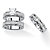 Princess-Cut Cubic Zirconia 2-Piece Wedding Ring Set with BONUS Anniversary Band 3.10 TCW in Silvertone-11 at PalmBeach Jewelry