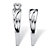 Round Cubic Zirconia Diagonal 2-Piece Wedding Ring Set .24 TCW in Platinum over Sterling Silver-12 at PalmBeach Jewelry