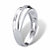 Men's Diamond Accent Band in Platinum over Sterling Silver-12 at PalmBeach Jewelry