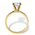 Cubic Zirconia Solitaire Engagement Ring 2.0 TCW in 14k Yellow Gold over Sterling Silver-12 at PalmBeach Jewelry