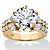 Round Cubic Zirconia Engagement Ring 6.48 TCW in 14k Gold over Sterling Silver-11 at PalmBeach Jewelry