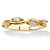 Marquise-Cut Cubic Zirconia Twisted Vine Ring .40 TCW 18k Gold-Plated-11 at PalmBeach Jewelry