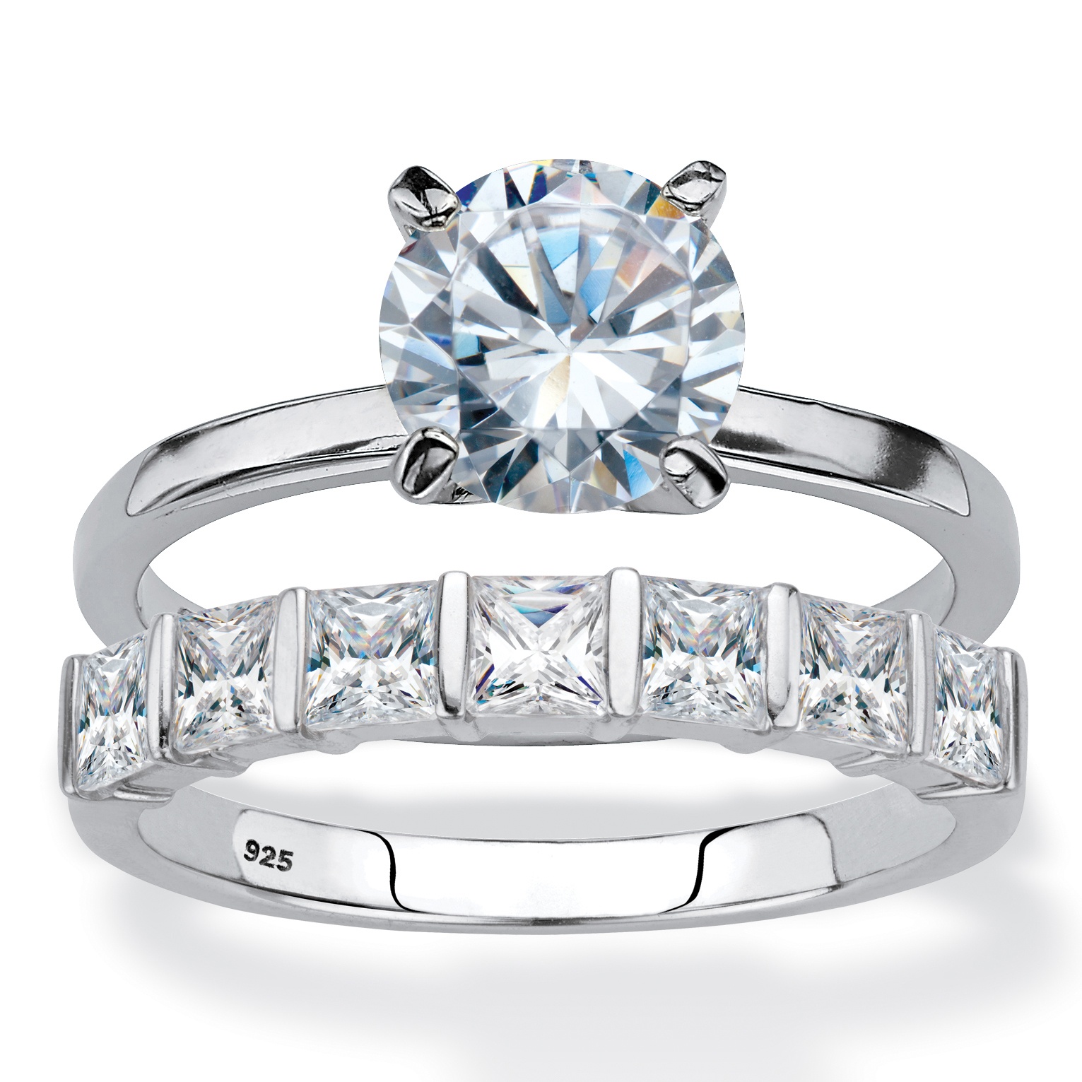 cubic zirconia solitaire ring