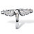 Multi-Cut Cubic Zirconia Bypass Cocktail Ring 4.32 TCW Platinum-Plated-12 at PalmBeach Jewelry