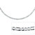 Figaro-Link Chain Necklace in Sterling Silver 18" (3mm)-15 at PalmBeach Jewelry