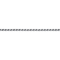 Diamond-Cut Rope Chain Necklace in .925 Sterling Silver 18" (2.5mm)