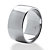 SETA JEWELRY Polished Wide Wedding Band in Platinum over Sterling Silver (11.5mm)-12 at Seta Jewelry