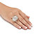 Baguette-Cut and Round Cubic Zirconia Dome Ring 9.79 TCW Platinum-Plated-13 at PalmBeach Jewelry