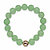Genuine Green Jade and Gold-Plated Beaded Stretch Bracelet 7"-12 at PalmBeach Jewelry