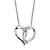 Diamond Accent Intertwined Heart Pendant Necklace in Sterling Silver 18"-20"-11 at PalmBeach Jewelry