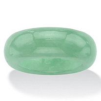 Genuine Green Jade Polished Ring (8.5mm)