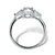 Marquise-Cut Cubic Zirconia 3-Stone Engagement Ring 1.90 TCW in Platinum over Sterling Silver-12 at PalmBeach Jewelry