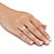 Marquise-Cut Cubic Zirconia 3-Stone Engagement Ring 1.90 TCW in Platinum over Sterling Silver-13 at PalmBeach Jewelry