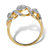 Round Diamond Crossover Journey Ring 1/10 TCW Gold-Plated-12 at PalmBeach Jewelry