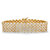 Diamond Accent Panther-Link Two-Tone Bracelet Gold-Plated 7.25"-11 at Direct Charge presents PalmBeach