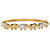Diamond Accent Two-Tone Elephant Parade Bangle Bracelet Gold-Plated 7"-11 at PalmBeach Jewelry