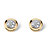 Diamond Accent Round Cluster Halo Earrings in Solid 10k Yellow Gold With FREE Gift Box-12 at PalmBeach Jewelry