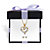Diamond Accent 2-Piece Stud Earrings and Heart Necklace Set Gold-Plated With FREE Gift Box 18"-20"-11 at PalmBeach Jewelry