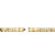 Men's Square-Cut Cubic Zirconia Bar-Link Horizontal Cross Bracelet 3.60 TCW Gold-Plated 8"-12 at PalmBeach Jewelry