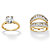 Round Cubic Zirconia 2-Piece Multi-Row Jacket Bridal Ring Set in 18k Gold over Sterling Silver (4.26 cttw)-16 at PalmBeach Jewelry
