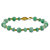 Genuine Green Jade Beaded Bracelet in 14k Gold over Sterling Silver 8"-11 at PalmBeach Jewelry