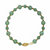 Genuine Green Jade Beaded Bracelet in 14k Gold over Sterling Silver 8"-12 at PalmBeach Jewelry