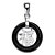 Genuine Black Jade Round "Fortune" Pendant in Sterling Silver 3/4"-11 at PalmBeach Jewelry