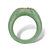 Genuine Green Jade "Fortune" Ring in Solid 10k Yellow Gold-12 at PalmBeach Jewelry