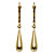 Polished Puffy Teardrop Drop Earrings in Hollow 14k Yellow Gold 1.25"-11 at PalmBeach Jewelry