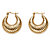 Shrimp-Style Puffy Hoop Earrings in 18k Gold over Sterling Silver 1"-11 at Direct Charge presents PalmBeach