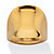 Polished 14k Yellow Gold Nano Diamond Resin Filled Concave Freeform Ring-11 at PalmBeach Jewelry