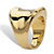 Polished 14k Yellow Gold Nano Diamond Resin Filled Concave Freeform Ring-12 at PalmBeach Jewelry